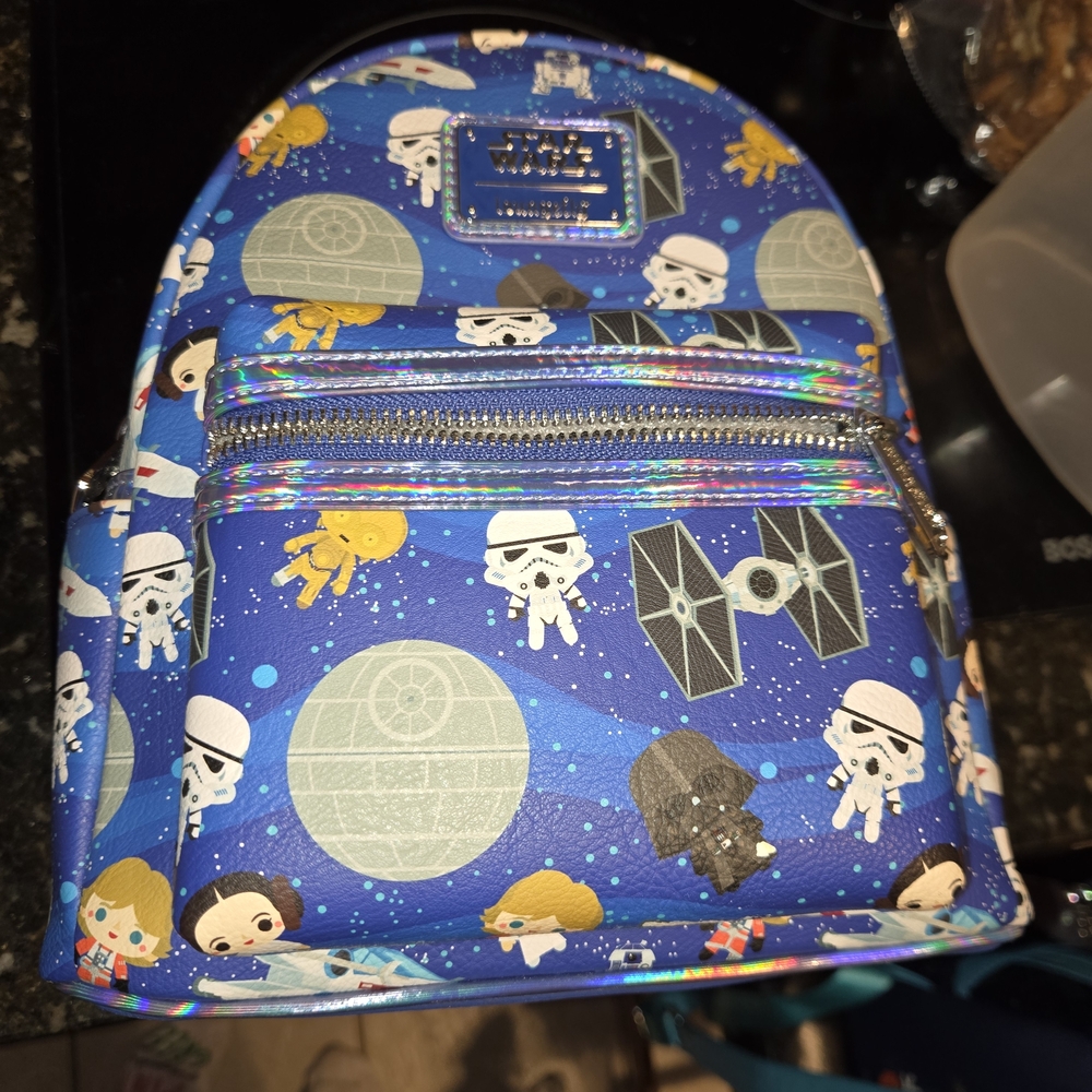 Star Wars Mini Backpack - Blue and Silver